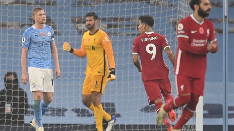 Man City ploetert verder na schlemielige hoofdrol De Bruyne tegen Liverpool