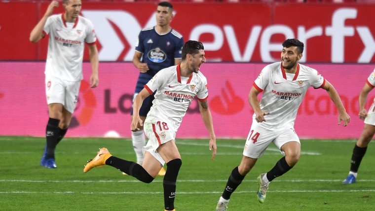 Sevilla krijgt Celta op de knieën na brengen De Jong en debutant Idrissi 