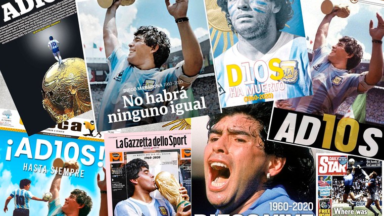 De Maradona-voorpagina's: prachtige odes, Engelse tabloid zorgt voor woede