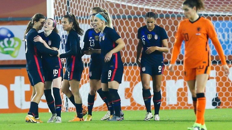Oranje Vrouwen komen tekort en lijden duidelijke nederlaag tegen Team USA