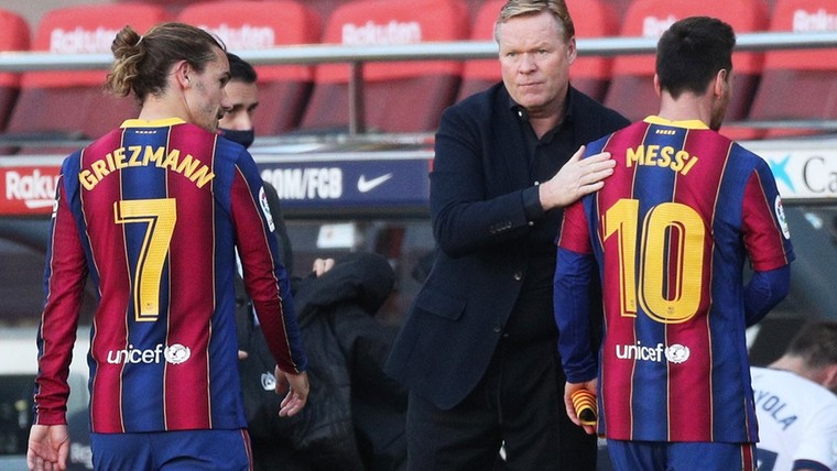 Koeman laat Messi weer thuis voor Champions League-trip Barcelona