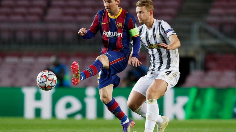 Lof voor De Ligt: 'Hij hijgt Messi in de nek'