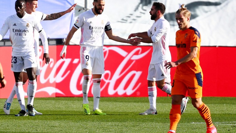 Real Madrid neemt tegen ploeterploeg Valencia wraak voor 'penaltydrama'