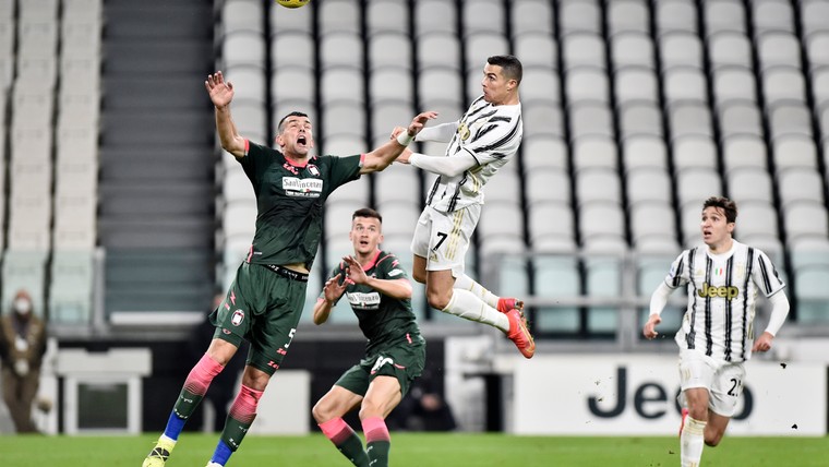 Juventus herstelt zich dankzij 'kopkoning' Ronaldo van dramatische CL-avond