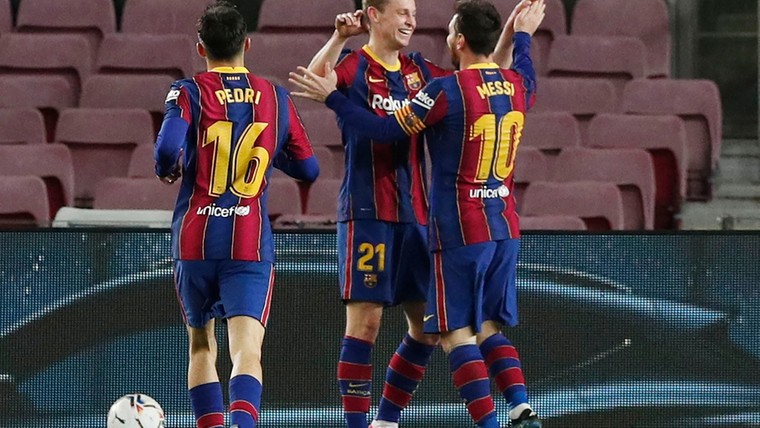 De solo van Frenkie en de goals van Messi: Barça swingt na stroeve start