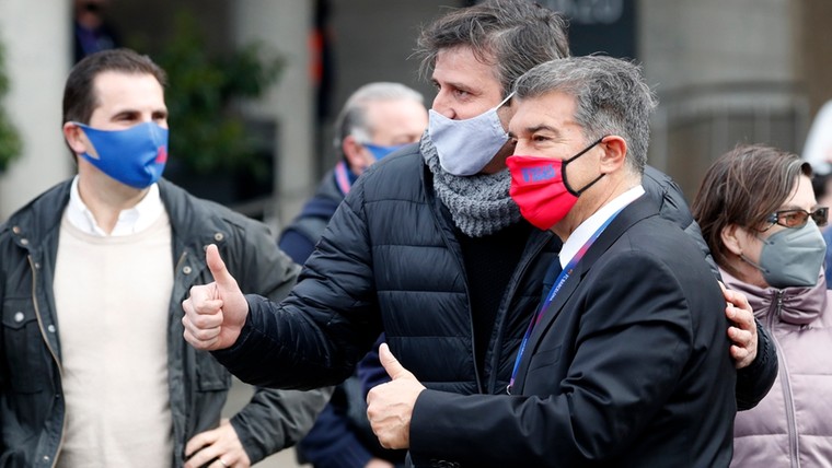Laporta terug als Barça-president met overtuigende verkiezingszege