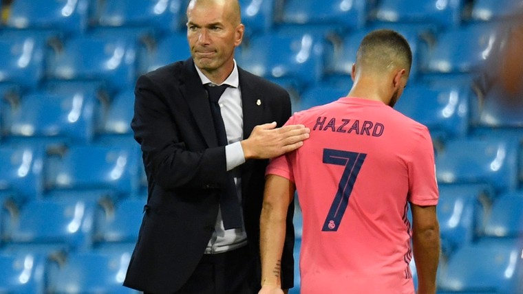 Zidane bestookt met vragen over 'onverklaarbare' blessure Hazard