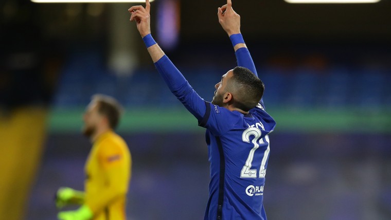 Ziyech helpt Chelsea met glansrol naar kwartfinale Champions League
