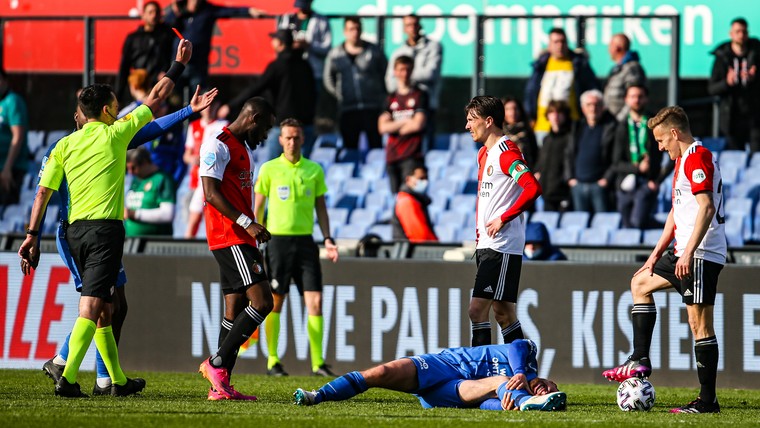 Berghuis ziet rood in mislukte Feyenoord-aanval op Vitesse