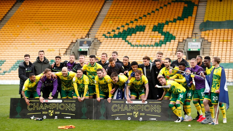 Norwich bekroont topseizoen met Championship-titel