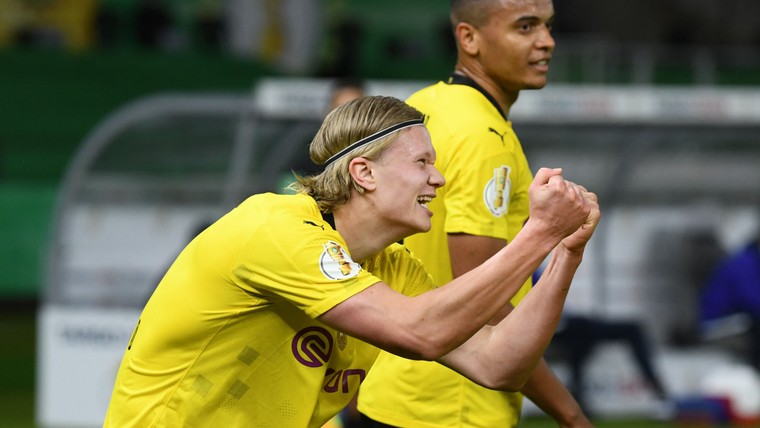 Goudhaantjes Sancho en Haaland leiden Dortmund naar bekerwinst