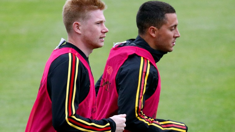 Belgen in spanning: Martínez geeft update over De Bruyne en Hazard