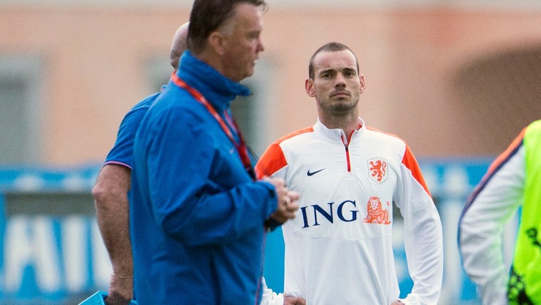 Sneijder denkt dat derde termijn Van Gaal bij Oranje geen succes wordt