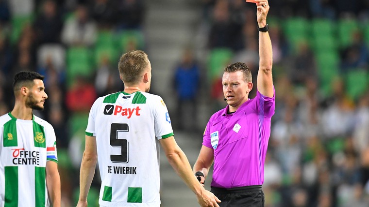 FC Groningen stapt naar tuchtcommissie na rode kaart Te Wierik