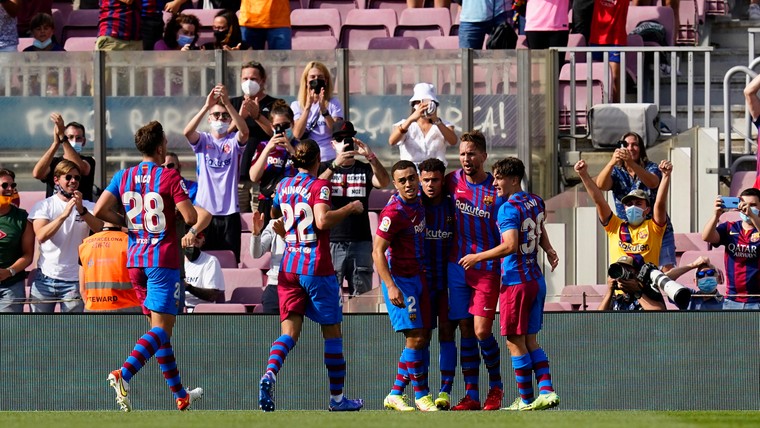 Luuk de Jong maakt eerste doelpunt in dienst van Barcelona