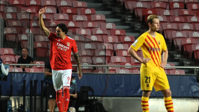 Barcelona krijgt ook bij Benfica pak slaag, Lewandowski bedreigt Haller