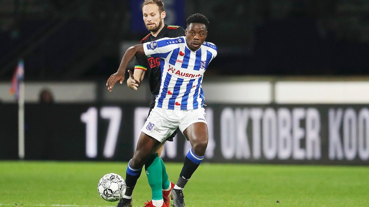Heerenveen-smaakmaker Musaba: 'Ik had wel zin in die Ajax-verdedigers'