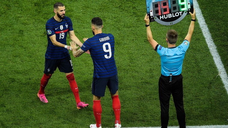 Rentree Benzema bij Frankrijk verraste Giroud: 'Team was niet meer in balans'