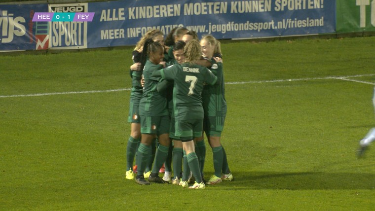 Alle doelpunten op een rij: Vrouwen Feyenoord weer aan kop 