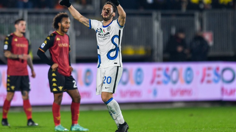 Calhanoglu blijft maar scoren voor Inter, Haps veroorzaakt strafschop