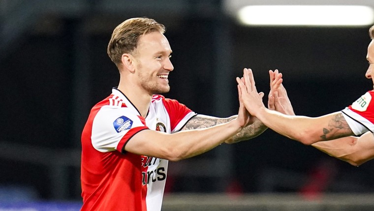 Diemers viert eigen geluksmomentje bij Feyenoord: 'Snakte ik wel naar'