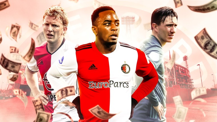 Qua transferresultaat presteert Feyenoord als een KKD-club