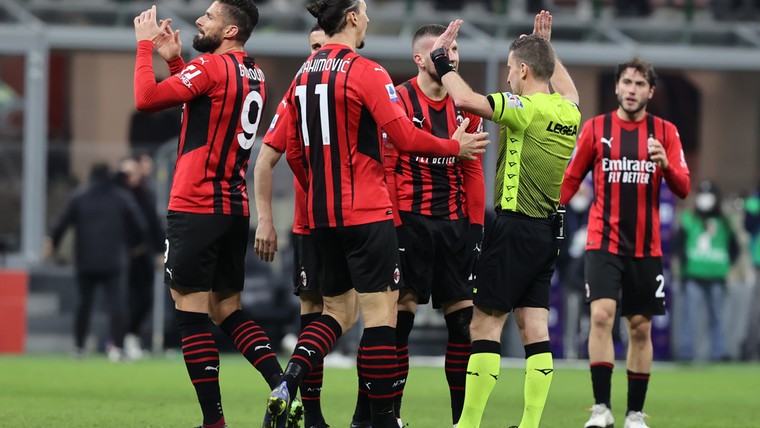 AC Milan van 2-1 naar 1-2: scheidsrechter biedt excuses aan