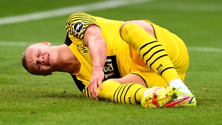 Grote schrik bij Borussia Dortmund om nieuwe blessure Haaland