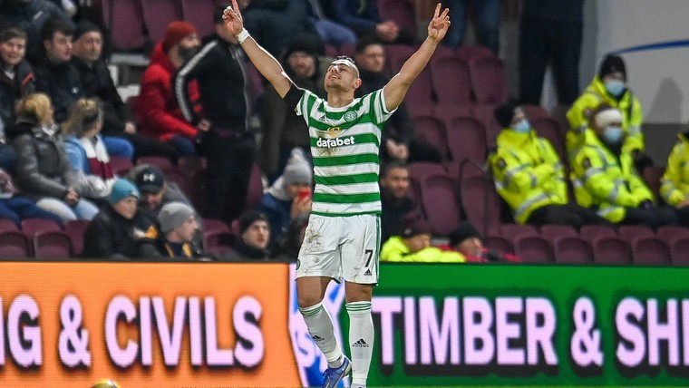 Giakoumakis maakt Celtic-fans na hattrick ook gek met uitspraken