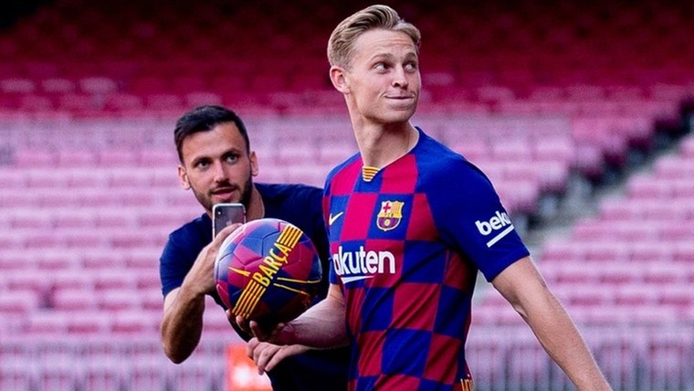 'Normaal vierde ik het kampioenschap van Barça voor de tv, nu stond ik op het veld'