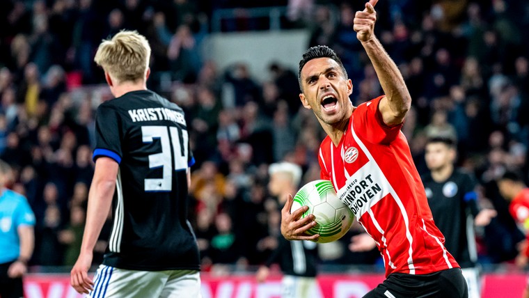 PSV houdt kansen tegen Kopenhagen levend in knotsgekke thriller