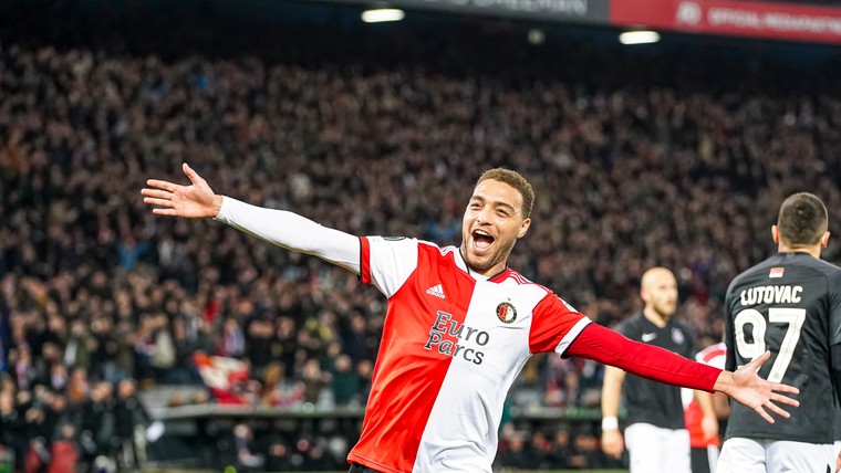 Gehavend Feyenoord overtuigend naar eerste Europese kwartfinale sinds 2002