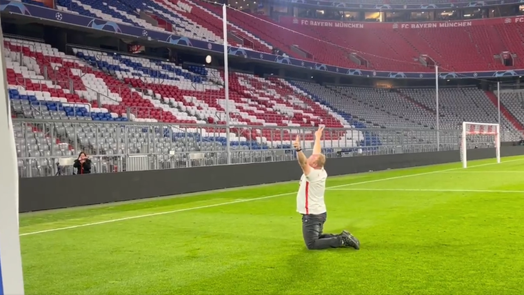 Opvallende beelden uit München: Köln-fan viert feestje na aftocht Bayern