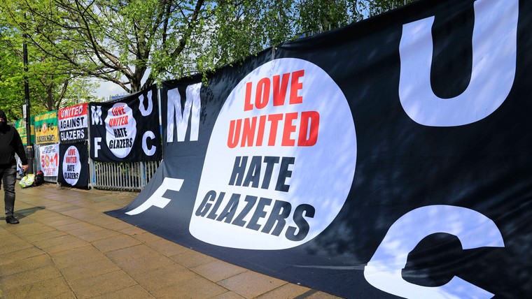 Fans Man Utd komen ook voor laatste thuisduel met protestacties
