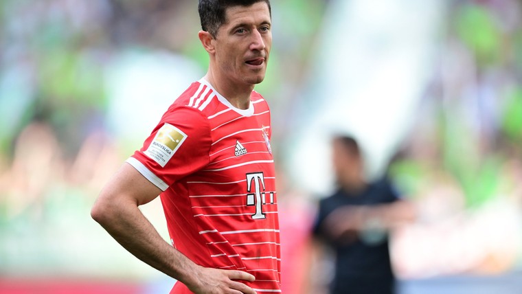 De frontale botsing tussen Robert Lewandowski en Bayern München