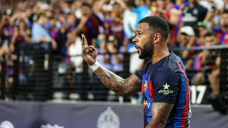 Dembélé steelt show bij gelijkspel Barça, Xavi geeft signaal aan Memphis