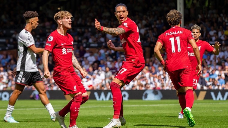 Liverpool wil Man City achterna: fraaie odd voor goal Núñez bij thuisdebuut