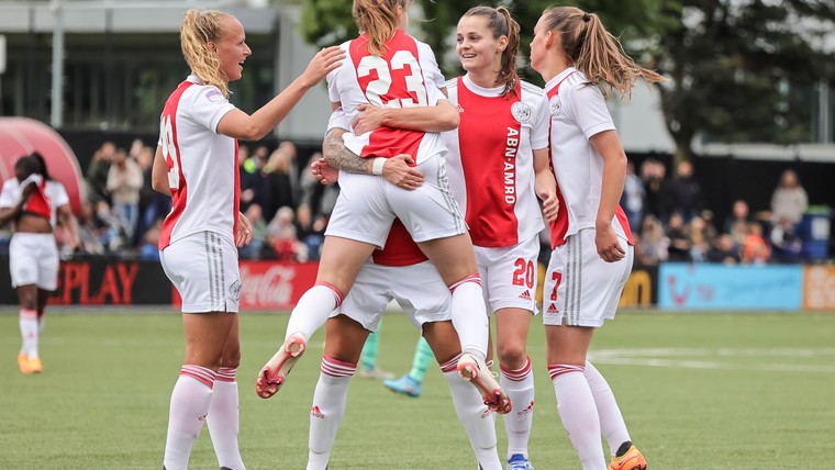 Ajax Vrouwen houdt zicht op plek in Champions League