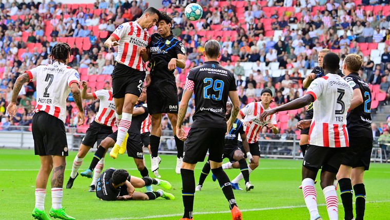 PSV komt door late penalty met schrik vrij tegen RKC