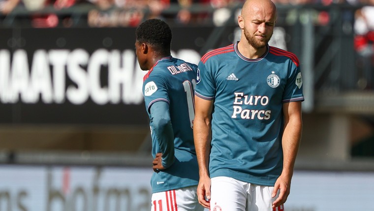 Feyenoord struikelt bij NEC en laat kans om te stijgen liggen