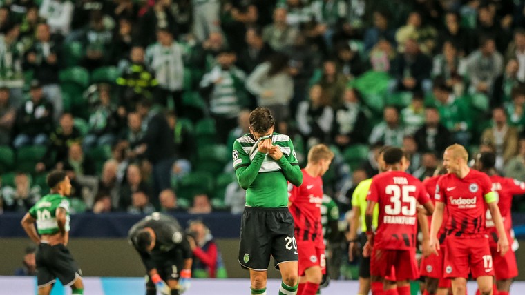 Eintracht schakelt Sporting uit in stadion vol lege plekken: 'Gelukkig is er karma'