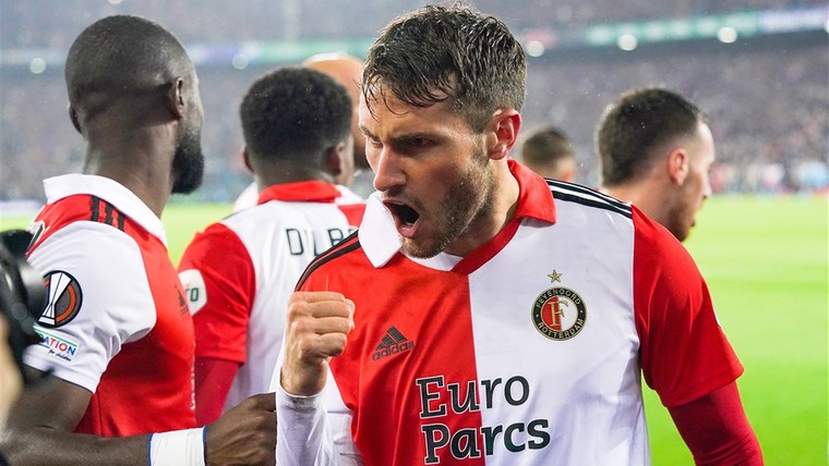 Feyenoord groepswinnaar in Europa League na voetbalgevecht met Lazio