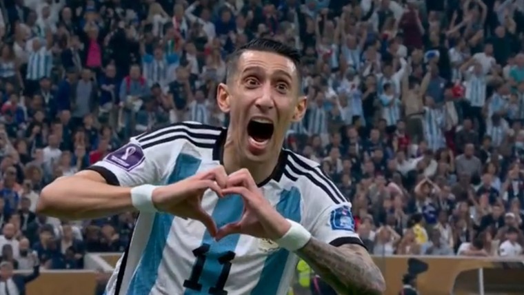 Di María in tranen na o zo belangrijke goal voor Argentinië