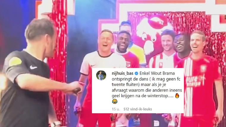 Humor met de scheids: Eredivisie-spelers foppen Nijhuis