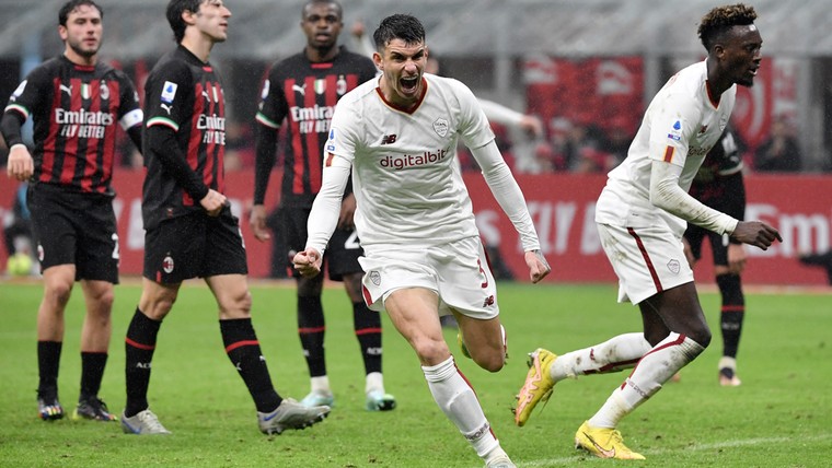 Abraham bezorgt AC Milan kater met late goal 