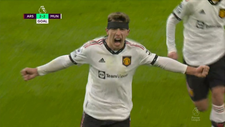 Martínez maakt op cruciaal moment eerste doelpunt voor Man United
