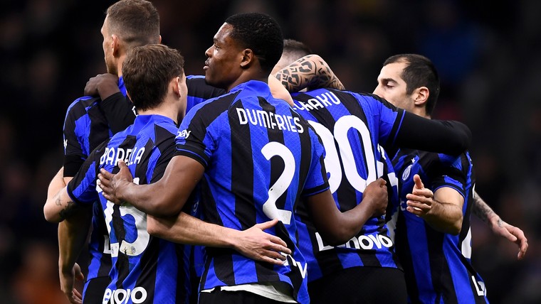 Dumfries draagt steentje bij aan rommelige thuiszege van Inter
