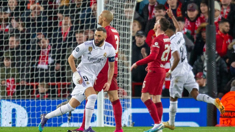 Ongekend spektakel op Anfield: Real scoort vijf keer tegen Liverpool