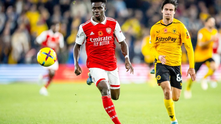 Ontwapenende Bukayo Saka maakt het verschil voor Arsenal
