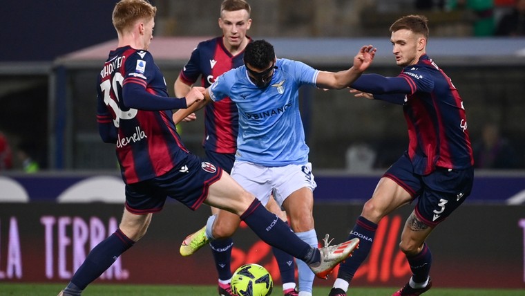 Lazio bijt zich stuk op Bologna en moet vrezen voor derde plaats
